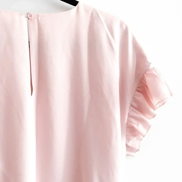 Aritzia Pink Ruffle Mini Dress - Picture 12 of 14